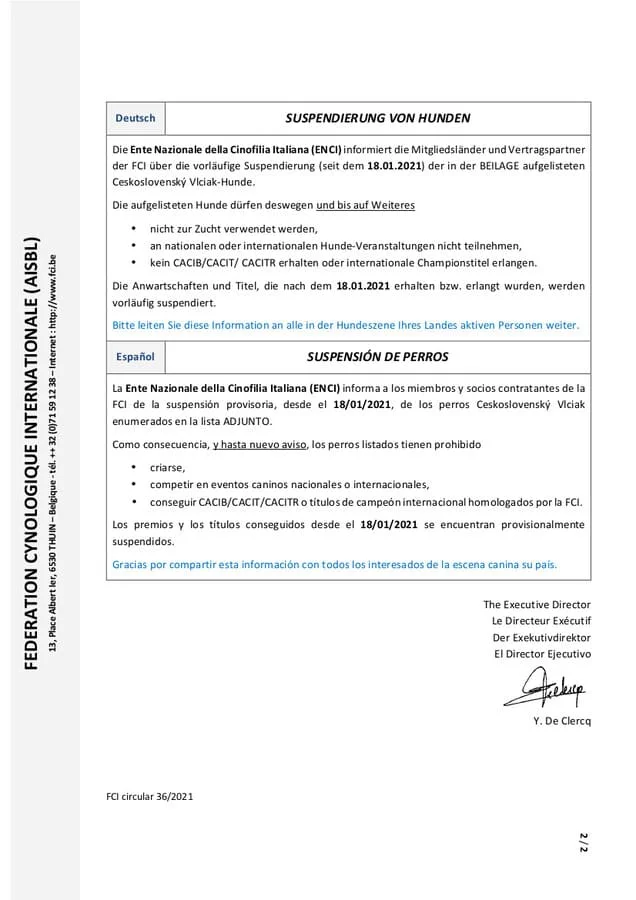 circulaire 36-2021 FCI page 2
